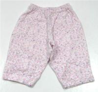 Růžové květované pyžámkové kalhoty zn. Tiny Ted 