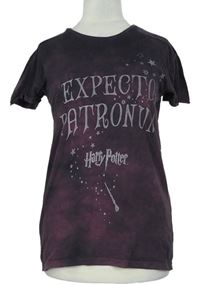 Dámské vínové tričko s nápisem Harry Potter zn. Atmosphere vel. 32