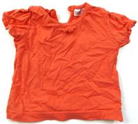 Oranžové tričko s mašličkou zn. F&F