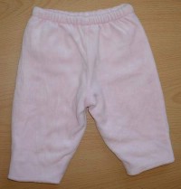 Růžové sametové kalhoty s podšívkou zn. Marks&Spencer