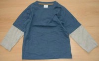 Modro-béžové triko
