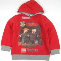 Outlet - Červeno-šedá mikinka s kapucí Harry Potter zn. Lego