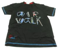 Černé tričko s nápisem zn. Airwalk