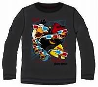 Nové - Antracitové triko s Angry Birds