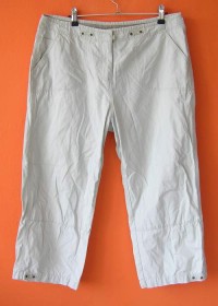 Dámské béžové plátěné 3/4 kalhoty zn. New Look