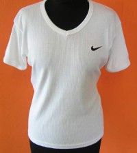 Dámské bílé tričko s výšivkou zn. Nike
