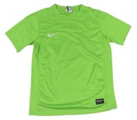 Zelené sportovní funkční tričko s logem zn. Nike