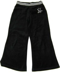 Černé sametové kalhoty s hvězdičkami zn. Miss E-vie