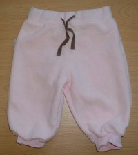 Růžové fleecové kalhoty