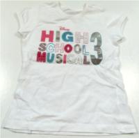 Bílé tričko s nápisem HSM zn. Marks&Spencer