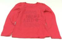 Růžové triko s nápisy zn. girl2girl