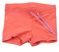 Neonově růžové nohavičkové plavkové kalhotky zn. H&M