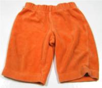 Oranžové sametové kalhoty