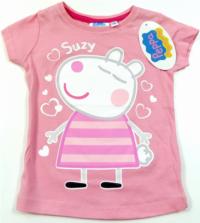 Nové - Světlerůžové tričko se Suzy 