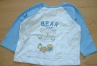 Bílo-modré triko s medvídkem