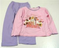 Růžovo-fialové pyžamo s obrázkem HSM 
