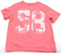 Růžové tričko s číslem zn. Cherokee