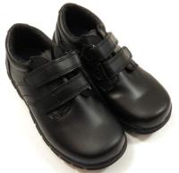Outlet - Černé koženkové boty vel. 32