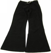 Černé společenské kalhoty s faešným páskem vel. 146