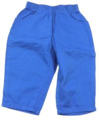 Modré plátěné kalhoty 
