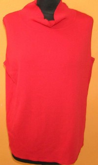 Dámská červená vesta s rolákem