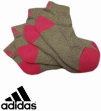 Nové - 2pack šedo-růžové sportovní ponožky zn. Adidas vel. 24-29