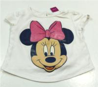 Bílé tričko s Minnie zn. Disney+George