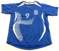 Modré sportovní tričko s číslem 