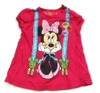 Růžové tričko s Minnie zn. Disney 