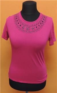 Dámské růžové tričko s flirtry zn. Kate Lilly 