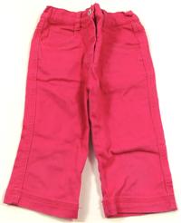 Růžové riflové skinny crop 7/8 kalhoty zn. Adams