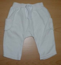 Bílé sametové kalhoty s kapsami zn. Marks&Spencer