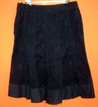 Dámská tmavomodrá manžestrová sukně zn. Wallis