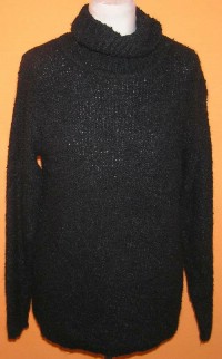 Dámský černý svetr s rolákem