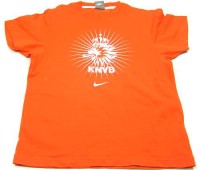 Oranžové triko s potiskem zn.Nike