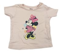 Světlerůžové tričko s Minnie zn. Disney