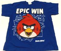 Modré tričko s Angry Birds zn. Nutmeg