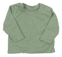Zelené žebrované triko zn. Primark