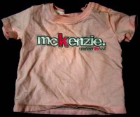 Růžové tričko s nápisem zn. McKenzie