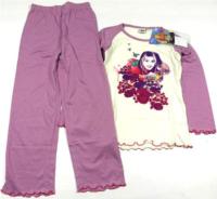 Outlet - Fialovo-smetanové pyžamo Hannah Montana zn. Disney