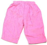 Růžové manžestrové kalhoty zn. Pitter patter