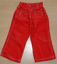 Červené manžestrové kalhoty zn. George