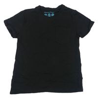 Černé tričko s kapsou zn. Primark