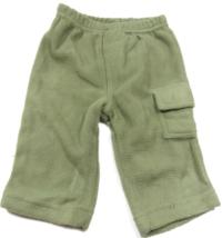 Zelené fleecové kalhoty s kapsou 