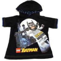Černé tričko s Batmanem a kapucí zn. Marks&Spencer + LEGO