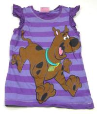Fialová pruhovaná tunika se Scooby Doo zn. George
