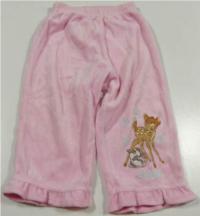 Růžové sametové kalhoty s Bambim zn.Ladybird