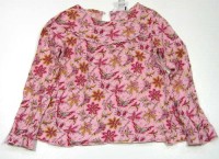 Růžové květované triko zn. H&M