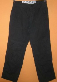 Pánské černé plátěné kalhoty zn. C&A
