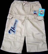 Outlet - Béžové plátěné kalhoty s Thomasem
